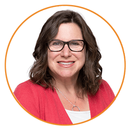 Karen- circle with orange outline image